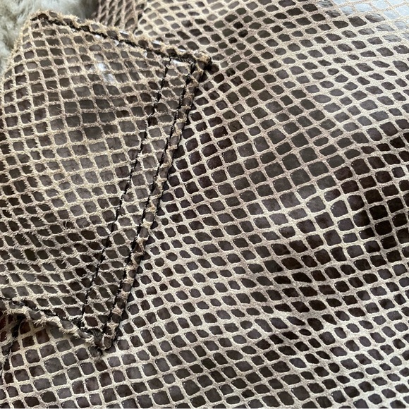 Judith Ripka leather python print clutch - Picture 3 of 6